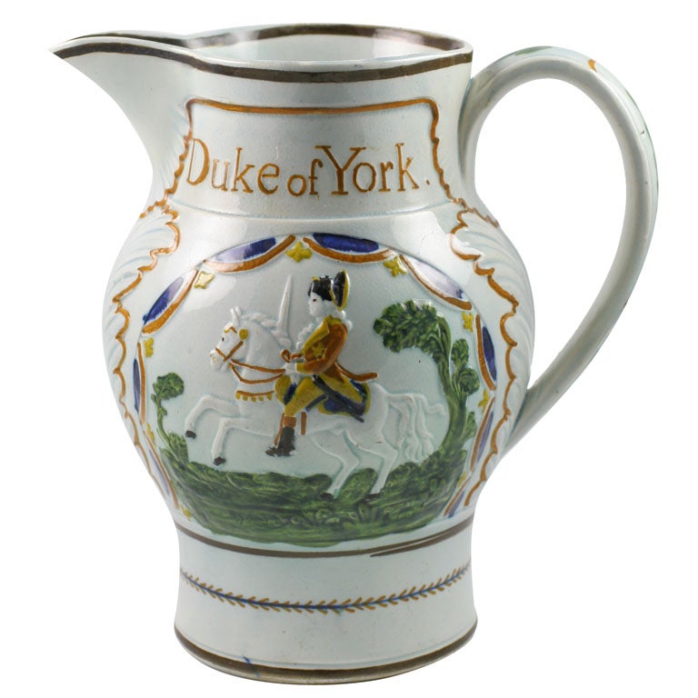 Prattware Pitcher For Sale